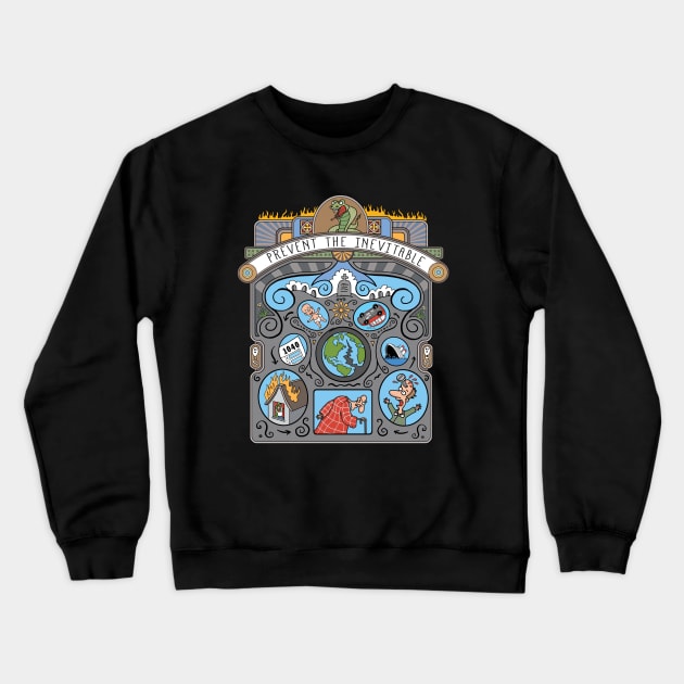 Prevent The Inevitable Crewneck Sweatshirt by steveskelton